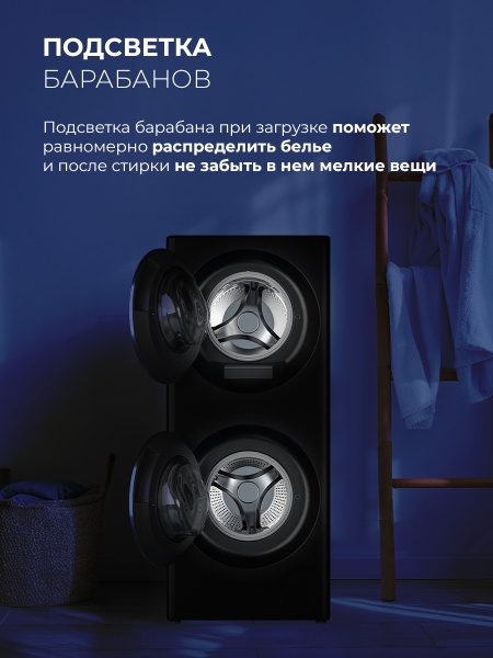 Стирально-сушильная машина с инвертором и паром LEX LWM10714LUXIDD купить с доставкой по Москве и Московской области в интернет-магазине АваТехно