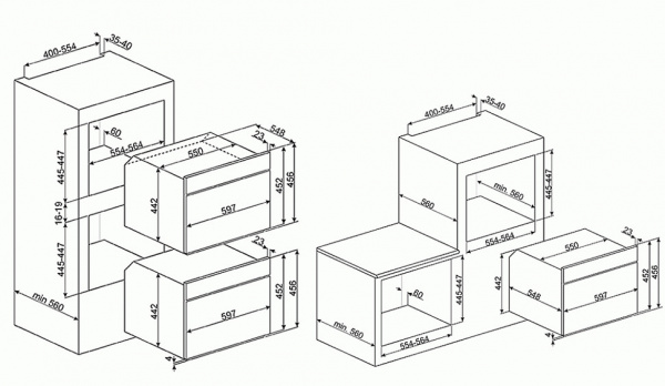 Духовой шкаф SMEG SF4920VCP1 купить с доставкой по Москве и Московской области в интернет-магазине АваТехно
