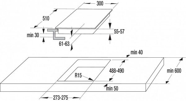 Поверхность GORENJE ect 330 kr купить с доставкой по Москве и Московской области в интернет-магазине АваТехно