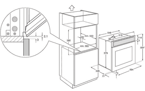 Духовой шкаф ELECTROLUX eoc 5651 cax купить с доставкой по Москве и Московской области в интернет-магазине АваТехно