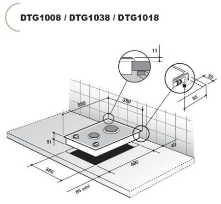 Поверхность DE DIETRICH dtg 1018 x купить с доставкой по Москве и Московской области в интернет-магазине АваТехно