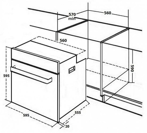 Духовой шкаф MONSHER MOE 6292 X купить с доставкой по Москве и Московской области в интернет-магазине АваТехно