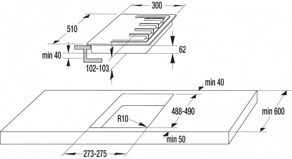 Газовая панель Gorenje GC 341 INI купить с доставкой по Москве и Московской области в интернет-магазине АваТехно