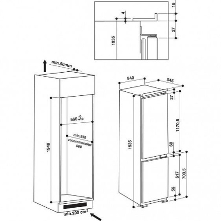 Холодильник Hotpoint-Ariston BCB 8020 AA F 03 (RU) купить с доставкой по Москве и Московской области в интернет-магазине АваТехно