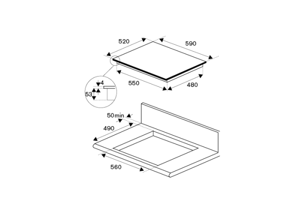 Варочная поверхность BERTAZZONI P604IC1B2NEE купить с доставкой по Москве и Московской области в интернет-магазине АваТехно
