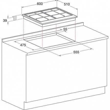 Газовая панель HOTPOINT-ARISTON PCN641IXHARU купить с доставкой по Москве и Московской области в интернет-магазине АваТехно