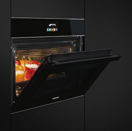 Духовой шкаф электрический компактный SMEG SF4604PVCNX1 купить с доставкой по Москве и Московской области в интернет-магазине АваТехно