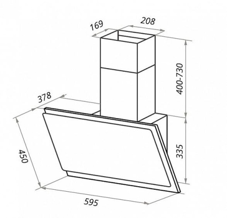 Вытяжка MAUNFELD EMMY 60 белое стекло купить с доставкой по Москве и Московской области в интернет-магазине АваТехно