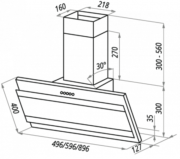 Вытяжка MAUNFELD tower g 60 см white+satin stripes (цвет белый+белое стекло+сатин вставки) купить с доставкой по Москве и Московской области в интернет-магазине АваТехно