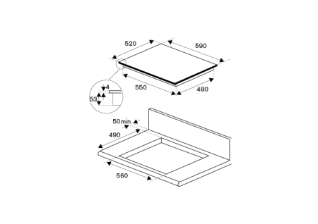 Варочная поверхность BERTAZZONI P603IC1B2NEE купить с доставкой по Москве и Московской области в интернет-магазине АваТехно