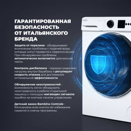 Стиральная машина DeLonghi DWM 614 ALICIA купить с доставкой по Москве и Московской области в интернет-магазине АваТехно