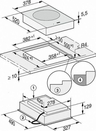 Варочная панель Miele CS 7611 FL купить с доставкой по Москве и Московской области в интернет-магазине АваТехно