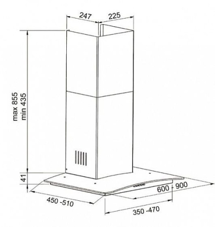 Вытяжка SCHAUB LORENZ SLD DS6704 купить с доставкой по Москве и Московской области в интернет-магазине АваТехно