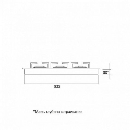 Варочная панель KUPPERSBERG FV9TGRZ W Silver купить с доставкой по Москве и Московской области в интернет-магазине АваТехно