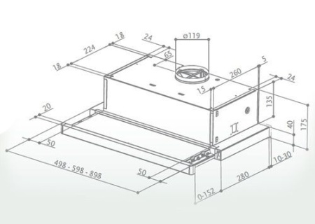 Вытяжка FABER FLOX IX A50 (315.0567.352) купить с доставкой по Москве и Московской области в интернет-магазине АваТехно