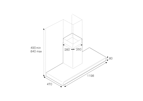 Вытяжка BERTAZZONI KG120CONXA купить с доставкой по Москве и Московской области в интернет-магазине АваТехно