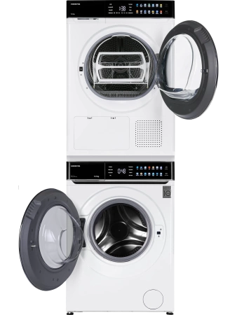 Сушильная машина HIBERG HDQ11 - 10 W + Стиральная машина HIBERG i-DDQ11 - 1014 W с тепловым насосом, инверторным мотором и прямым приводом купить с доставкой по Москве и Московской области в интернет-магазине АваТехно