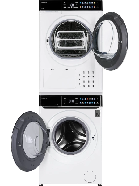 Сушильная машина HIBERG HDQ11 - 10 W + Стиральная машина HIBERG i-DDQ11 - 1014 W с тепловым насосом, инверторным мотором и прямым приводом купить с доставкой по Москве и Московской области в интернет-магазине АваТехно