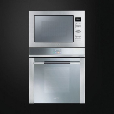 Микроволновая печь SMEG FMI025X купить с доставкой по Москве и Московской области в интернет-магазине АваТехно