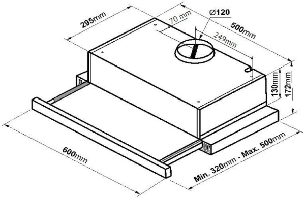Вытяжка KORTING KHP 6617 GB купить с доставкой по Москве и Московской области в интернет-магазине АваТехно