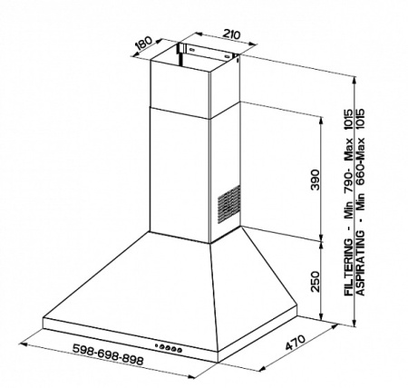 Вытяжка Faber STRIP SMART PB X A90 купить с доставкой по Москве и Московской области в интернет-магазине АваТехно