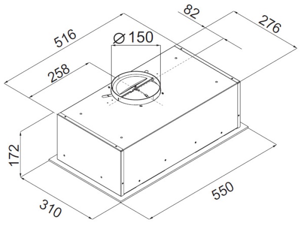 Вытяжка MONSHER INDIGA 55 B купить с доставкой по Москве и Московской области в интернет-магазине АваТехно