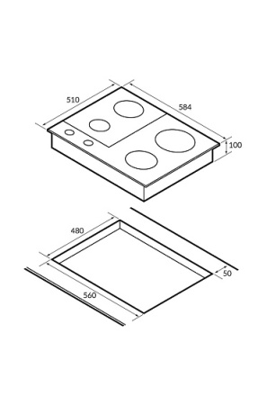 ВАРОЧНАЯ ПОВЕРХНОСТЬ HIBERG VM 6021 B купить с доставкой по Москве и Московской области в интернет-магазине АваТехно