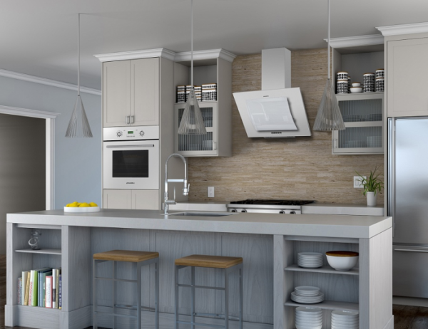 Вытяжка MAUNFELD tower round white glass 50 (белый+белое дугообразное стекло) купить с доставкой по Москве и Московской области в интернет-магазине АваТехно