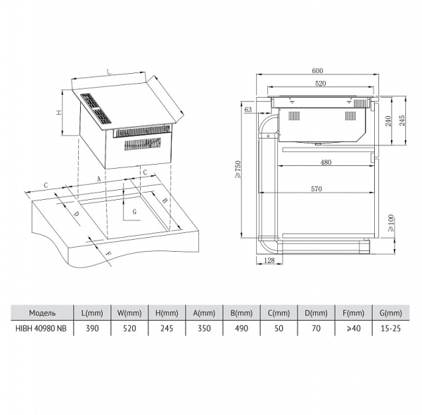 Варочная поверхность KORTING HIBH 40980 NB купить с доставкой по Москве и Московской области в интернет-магазине АваТехно