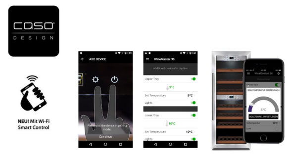 Винный шкаф Caso WineChef Pro 126-2D купить с доставкой по Москве и Московской области в интернет-магазине АваТехно