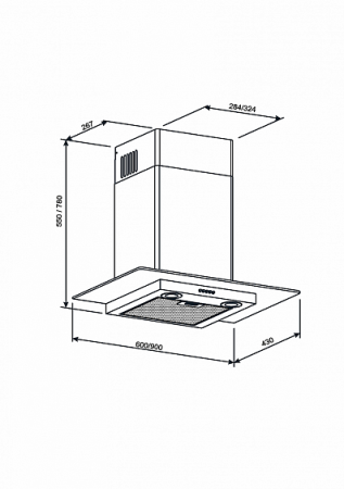Вытяжка KUPPERSBERG LORA 60 X купить с доставкой по Москве и Московской области в интернет-магазине АваТехно