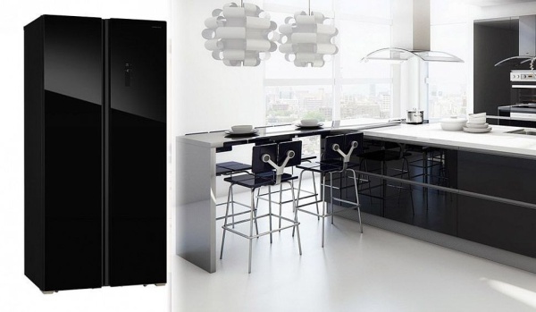 Холодильник HIBERG RFS-480D NFGB купить с доставкой по Москве и Московской области в интернет-магазине АваТехно