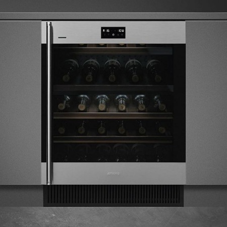Встраиваемый винный шкаф SMEG CVI338RX3 купить с доставкой по Москве и Московской области в интернет-магазине АваТехно