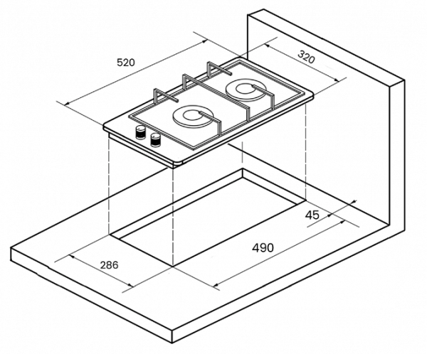 Варочная поверхность MONSHER MHG 33 BG купить с доставкой по Москве и Московской области в интернет-магазине АваТехно
