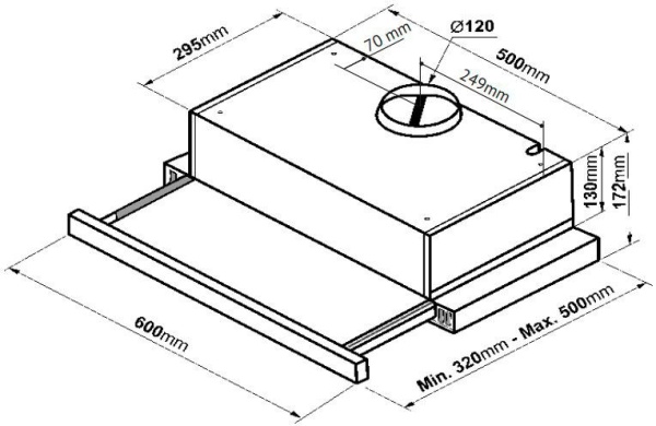 Вытяжка KORTING KHP 6617 GN купить с доставкой по Москве и Московской области в интернет-магазине АваТехно