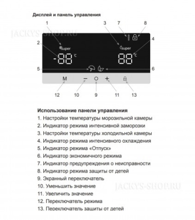 Холодильник JACKY'S JR FW2000 купить с доставкой по Москве и Московской области в интернет-магазине АваТехно