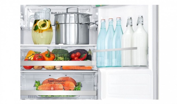 Холодильник LG GA-B499SEKZ бежевый купить с доставкой по Москве и Московской области в интернет-магазине АваТехно