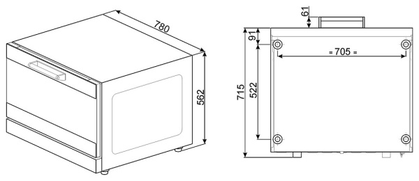 Конвекционная печь SMEG ALFA145 купить с доставкой по Москве и Московской области в интернет-магазине АваТехно