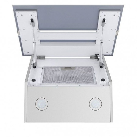 Вытяжка MAUNFELD MERSEY 60 белый/вставка сатин купить с доставкой по Москве и Московской области в интернет-магазине АваТехно