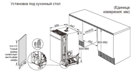 Встраиваемая посудомоечная машина Haier DW10-198BT2RU купить с доставкой по Москве и Московской области в интернет-магазине АваТехно