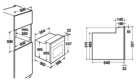 Электрический духовой шкаф KUPPERSBUSCH EEB 6360.1 JX1 купить с доставкой по Москве и Московской области в интернет-магазине АваТехно