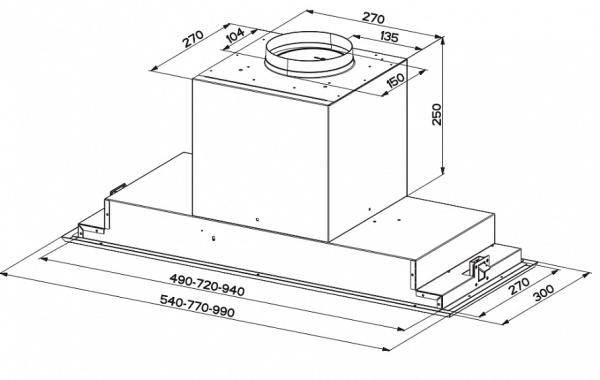 Вытяжка FABER VICTORY 2.0 X A99 купить с доставкой по Москве и Московской области в интернет-магазине АваТехно
