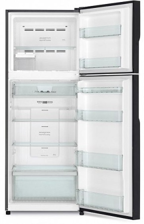 Холодильник HITACHI R-V 472 PU8 BBK чёрный бриллиант купить с доставкой по Москве и Московской области в интернет-магазине АваТехно