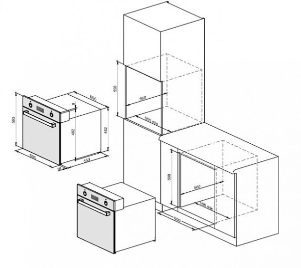 Духовой шкаф WEISSGAUFF EOV 29 PDW купить с доставкой по Москве и Московской области в интернет-магазине АваТехно