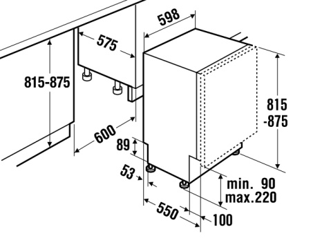 Встраиваемая посудомоечная машина KUPPERSBUSCH IGV 6509.4 купить с доставкой по Москве и Московской области в интернет-магазине АваТехно