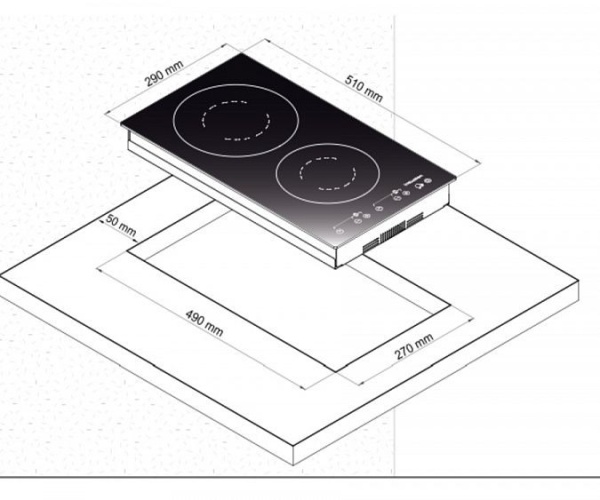 Индукционная стеклокерамич. панель Korting HI 32003 B купить с доставкой по Москве и Московской области в интернет-магазине АваТехно