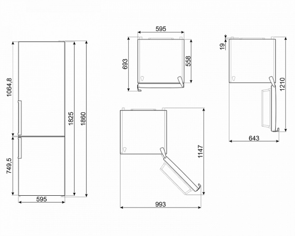 Холодильник SMEG FC182PBNEM купить с доставкой по Москве и Московской области в интернет-магазине АваТехно