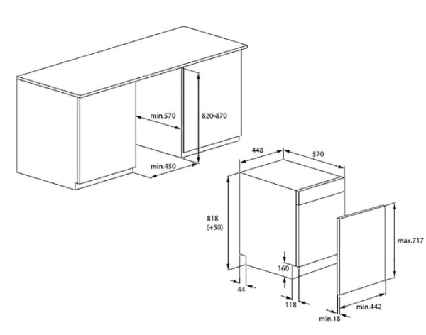 Встраиваемая посудомоечная машина Grundig GSVP4151P купить с доставкой по Москве и Московской области в интернет-магазине АваТехно