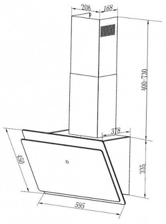 Вытяжка Maunfeld GRAMMY 60 чёрное стекло купить с доставкой по Москве и Московской области в интернет-магазине АваТехно