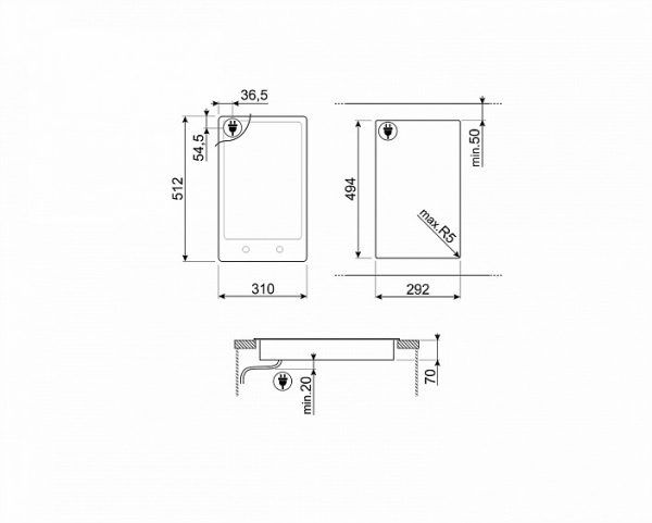 Поверхность SMEG pgf32c купить с доставкой по Москве и Московской области в интернет-магазине АваТехно